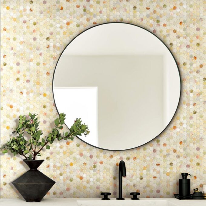 Orchid Onyx 1.25" Penny Round Polished Mosaic