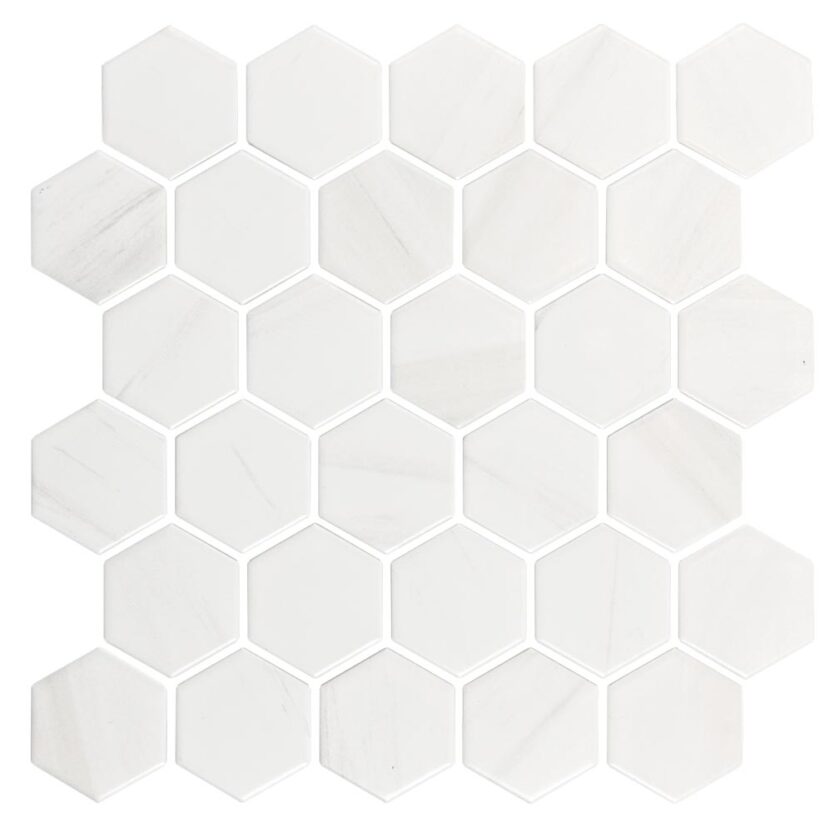 Dolomite 2" Hexagon Matte Porcelain Mosaic