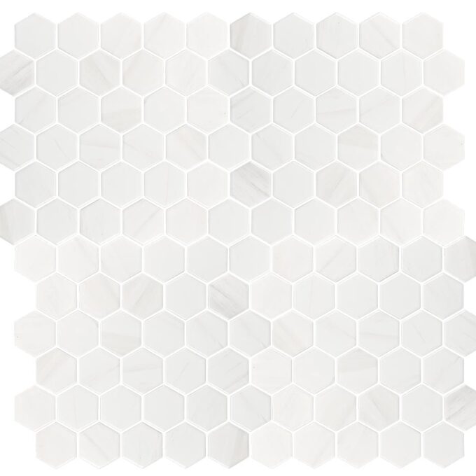 Dolomite 2" Hexagon Matte Porcelain Mosaic