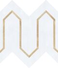 Urbanlife Oro Thassos Polished Marble Mosaic