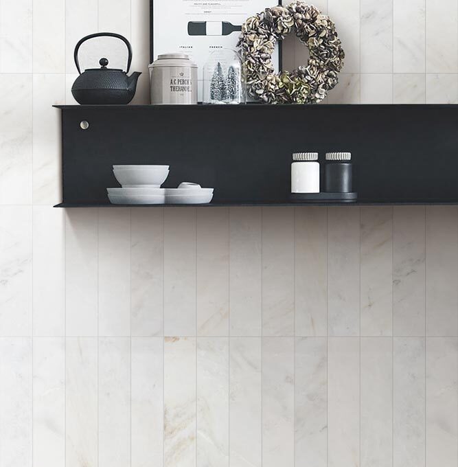 Valentino Bianco 3"x12" Honed Marble Tile