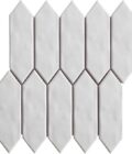Mondial White Gloss 2"x6" Picket Porcelain Mosaic