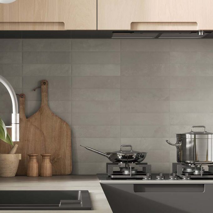 Cera Grigio 2.5"x9.5" Matte Porcelain Tile