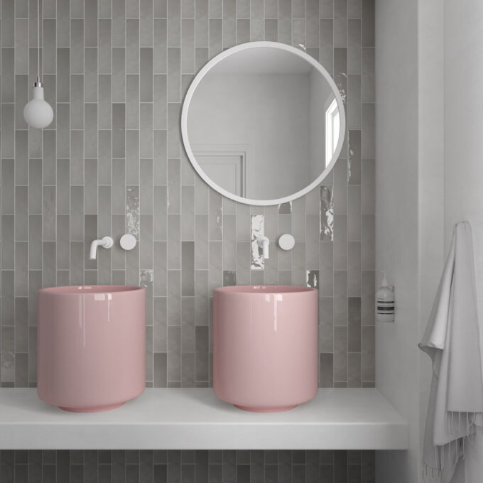 Pura Fango 2"x10" Porcelain Tile