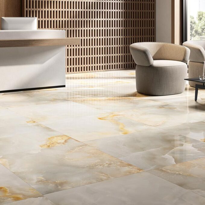Unica Cloud Grey Polished Porcelain Tile