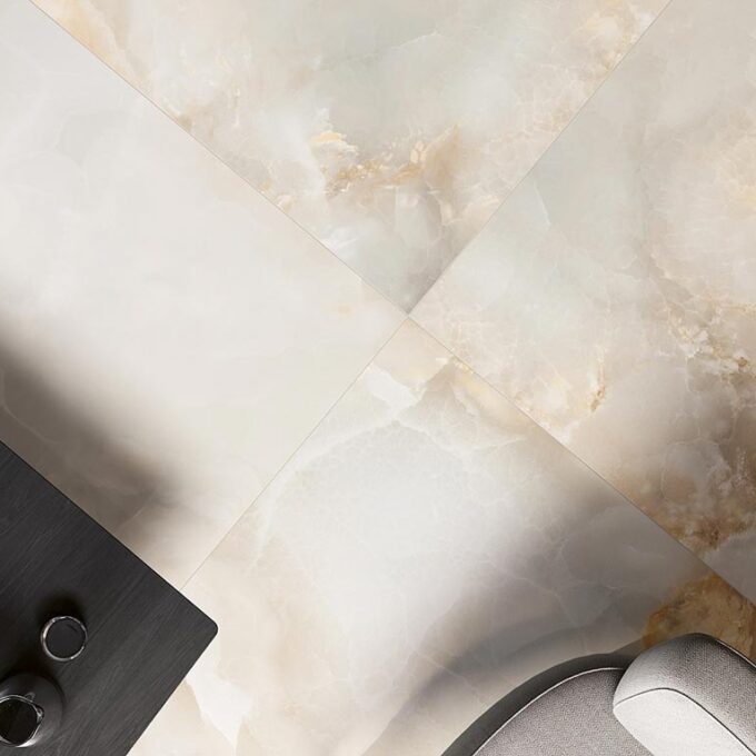 Unica Cloud Grey Polished Porcelain Tile