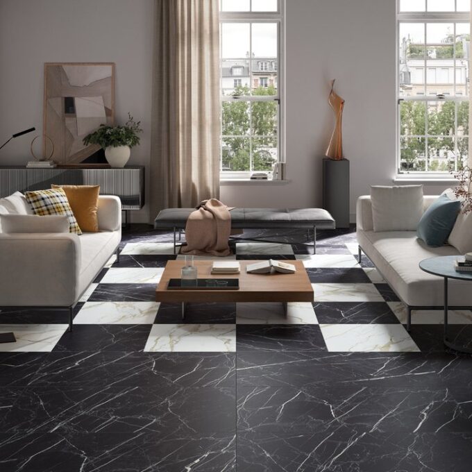 Majestic Nero Bilbao Matte Porcelain Tile